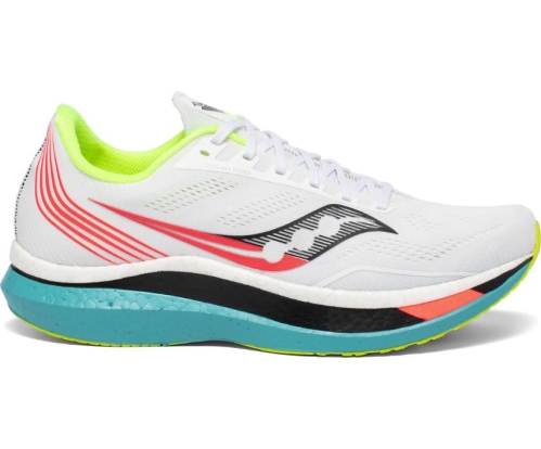 Tenis Saucony Endorphin Pro Hombre Zapatos Neutrales Blancas Mutant México MX-728-UT